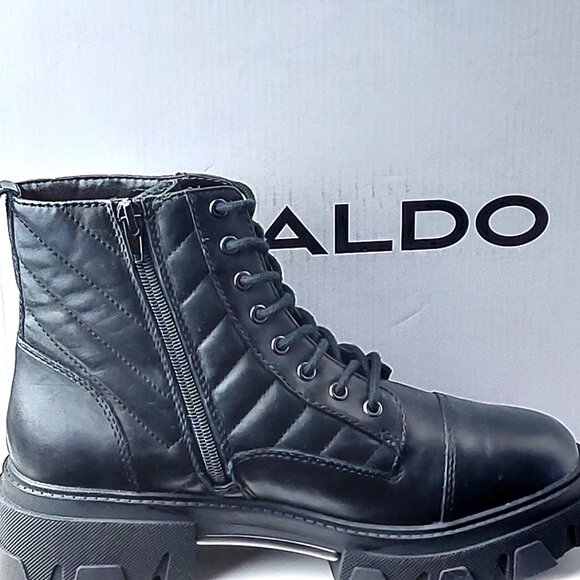 Aldo Montrose Women Combat Winter Ankle Bootie - Size 9m - Picture 11 of 11